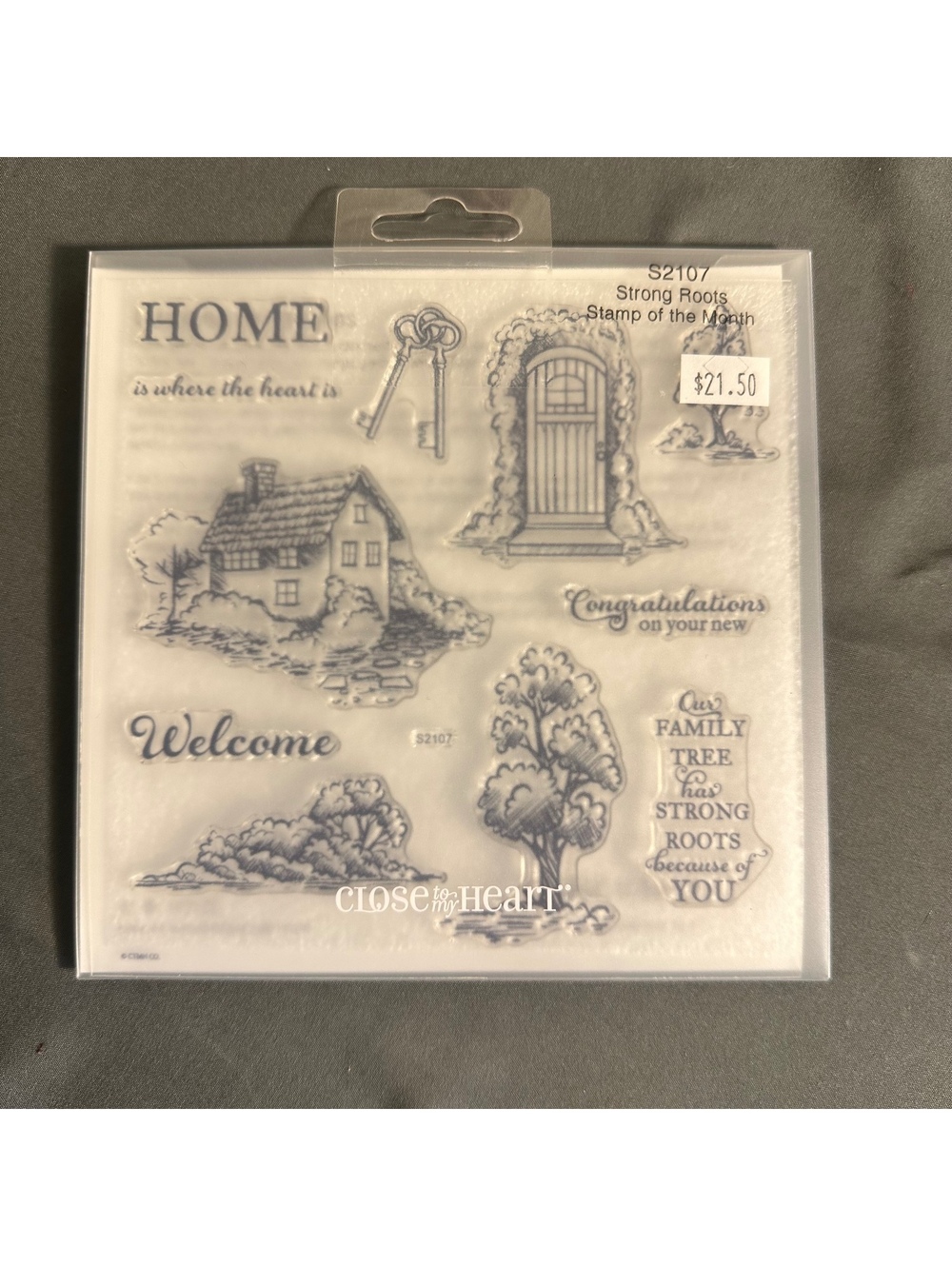 Close To My Heart S2017 Strong Roots Acrylic Stamp Set